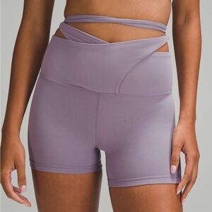 Lululemon Align Wrap-Waist Short 4" Purple Ash